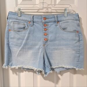3/$10 Universal Thread Light Wash Denim Shorts with Button Fly